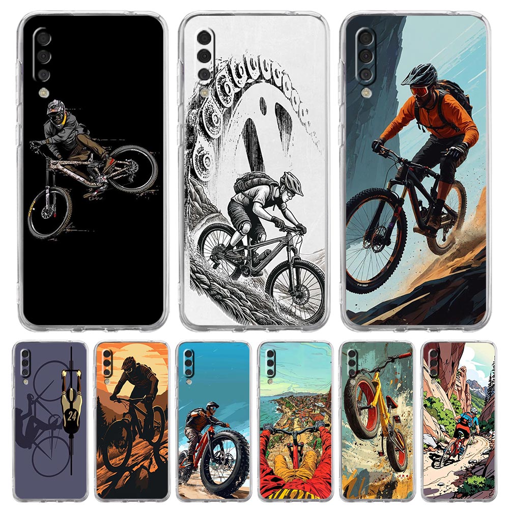 Cycling Gear Organizer - Transparent Phone Case for Samsung Galaxy