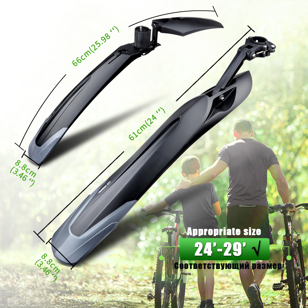 RBRL Xe Đạp Chắn Bùn Bộ MTB Đi - đánh giá và giá Bike Fender Set