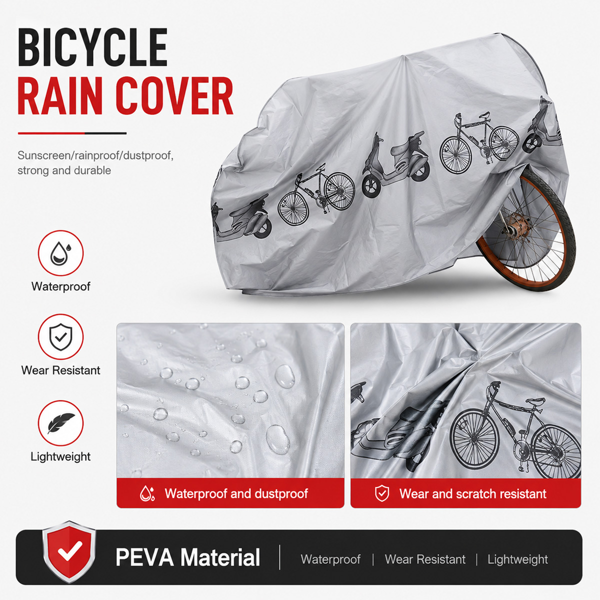 PINMOAP Universal Bicycle Rain - đánh giá và giá Cycling Gear Organizer