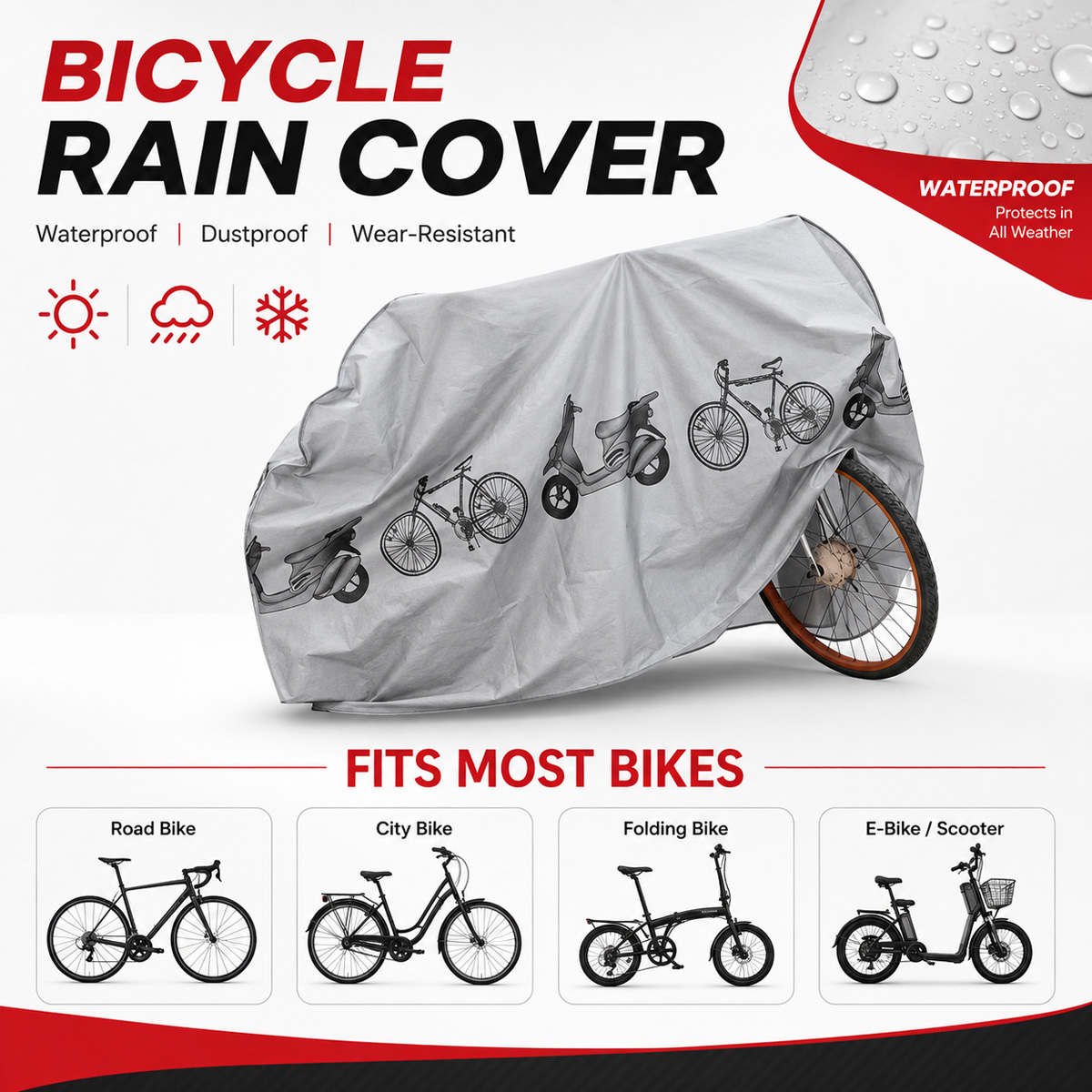 PINMOAP Universal Bicycle Rain - đánh giá và giá Cycling Gear Organizer