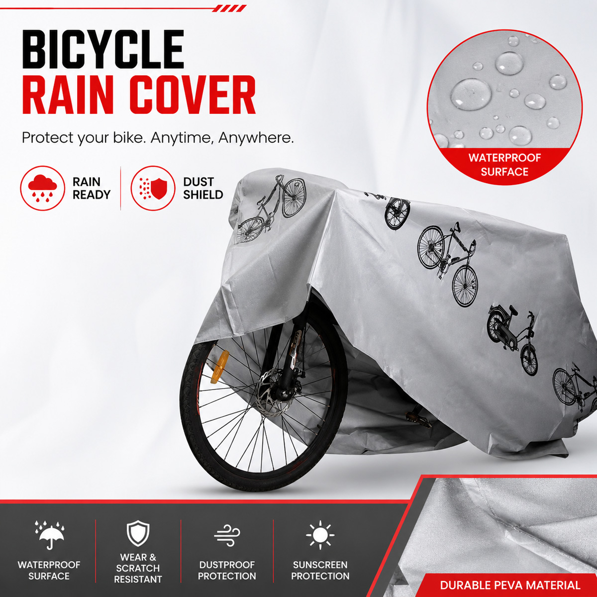 PINMOAP Universal Bicycle Rain - đánh giá và giá Cycling Gear Organizer
