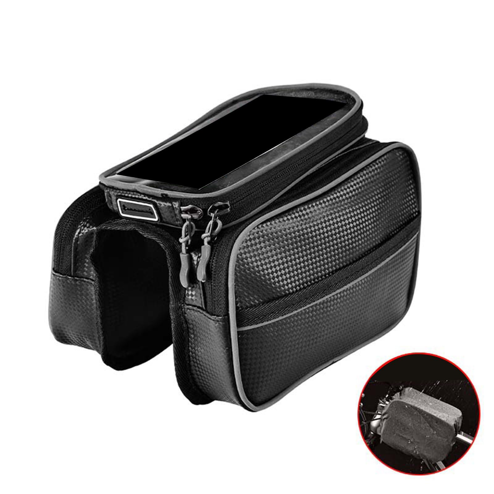 Cycling Front Frame Tube Bag f - đánh giá và giá Road Cycling Essential Gear