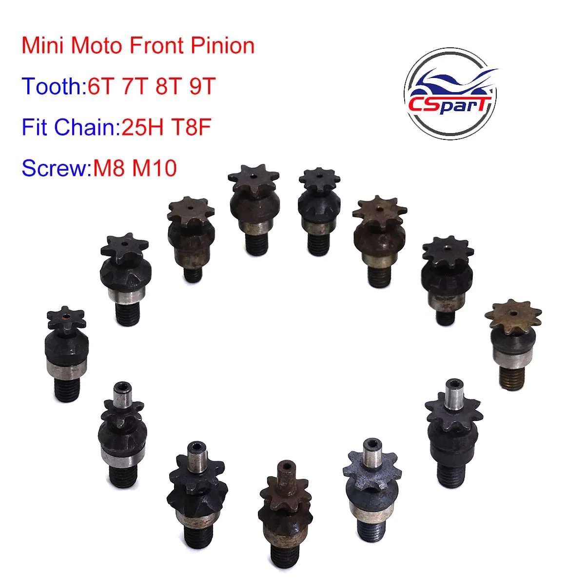 6T 7T 8T 9T 25H T8F M8 M10 Dây - đánh giá và giá Cycling Gear Box