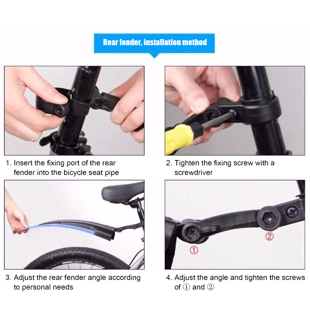 2Pcs Mountain Bike Mudguard Wi - đánh giá và giá Bike Fender Set